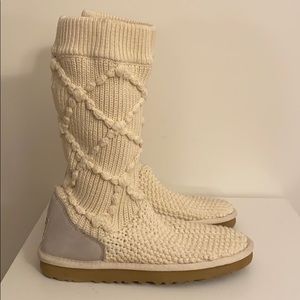 GUC UGG Ultra knit argyle boots Sz8